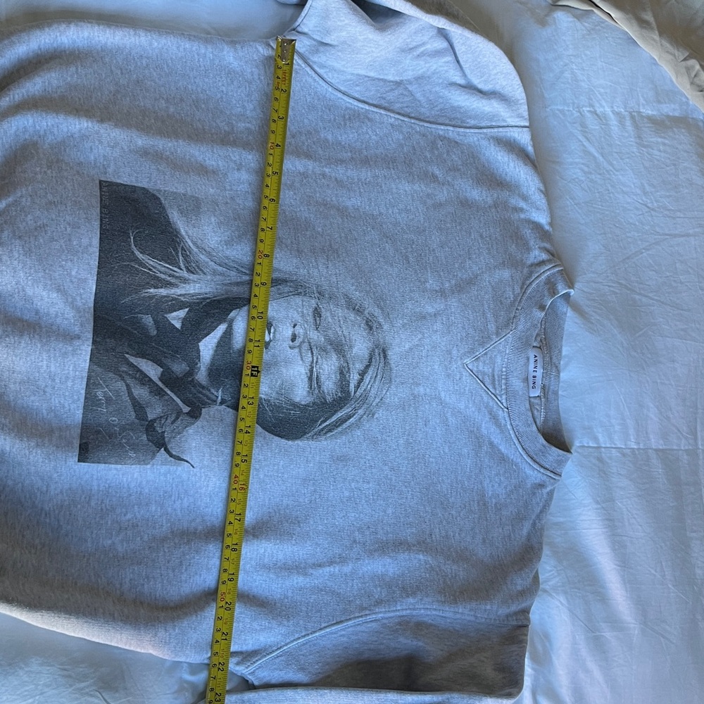 Anine Bing Gray Graphic Sweatshirt - Picture 8 of 8
